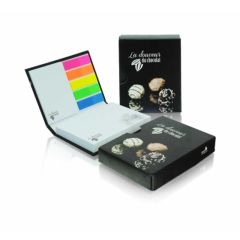 Set of self-adhesive notes in hard cover WTP100pu