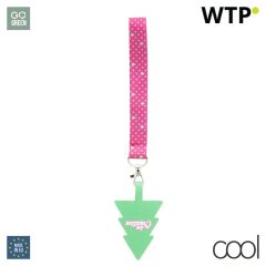 SuboFob Mobile Xmas, braccialetto da polso mobile personalizzato in RPET, white, AP716798