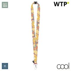 Subyard A Safe RPET, custom sublimation lanyard, white, AP718956