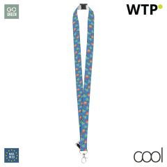 Subyard Zero Safe RPET, custom sublimation lanyard, white, AP718952