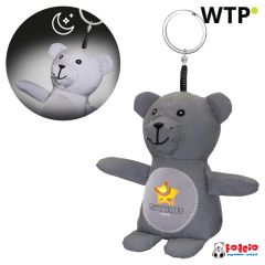 Teddy bear, keyring | Tanay, grey, HE838-19