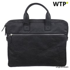 Tomato leather laptop bag Lillian, black, 1162805-001999999