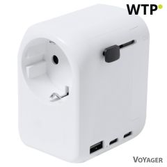 Adattatore da viaggio, bianco, VA619-02