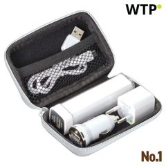 Potovalni komplet Exeter z 2200 mAh Power Bankom, bela, EG008106
