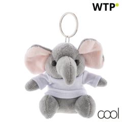 TrumpFob, plush elephant keyring, grey, AP800059
