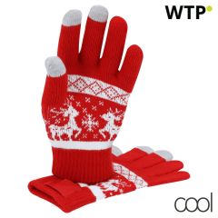 Ulven, Christmas touch screen gloves, red, AP735463-05