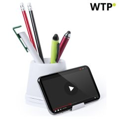 Portapenne con Hub USB, bianco, OTK15964001000