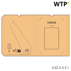 Verne A5 bilježnica s koricama od pamukovog recikliranog raga, 80gsm, 196 stranica, bijela, ANT002-116