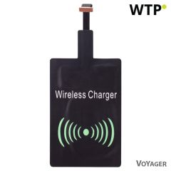 Adattatore per telefono con ricarica wireless, nero, V3948-03