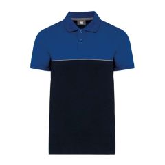 UNISEX OKOLJU PRIJAZNA DVOBARVNA KRATKOROČNA POLO MAJICA, EGWK210