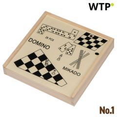 Collezione di Giochi in Legno Riga, beige, EG269713