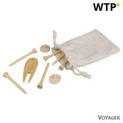 Wooden golf accessories set, brown, VA881-16