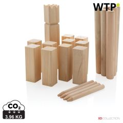 Wooden kubb set, brown, XDP453.519