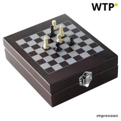 Lesena vinska darilna set Renée, rjava, 6832-011999999
