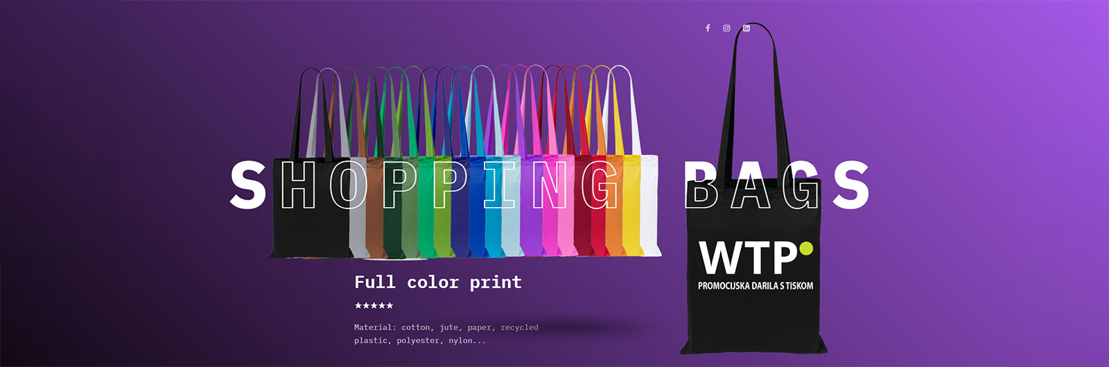 Shopping bags with your logo print