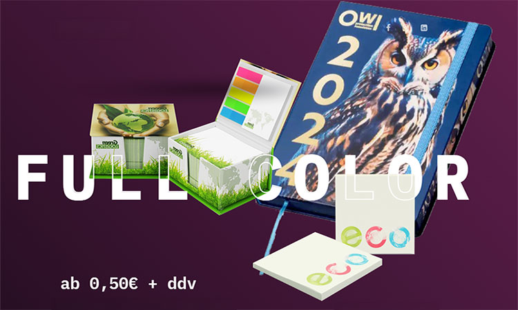 Notizbücher mit Druck