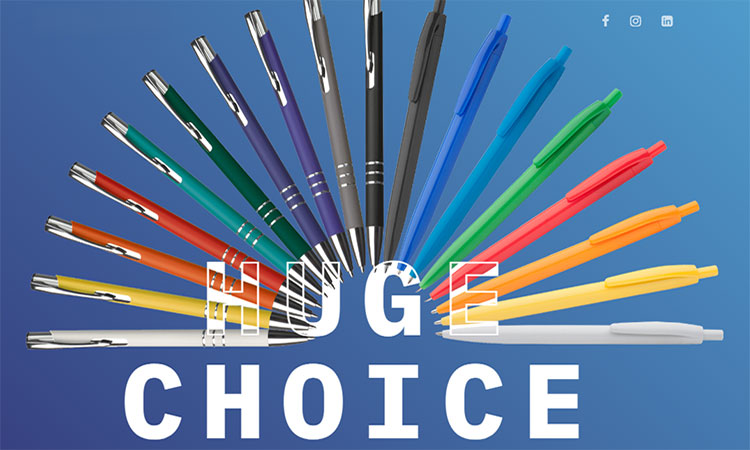 Ballpoint pens with print