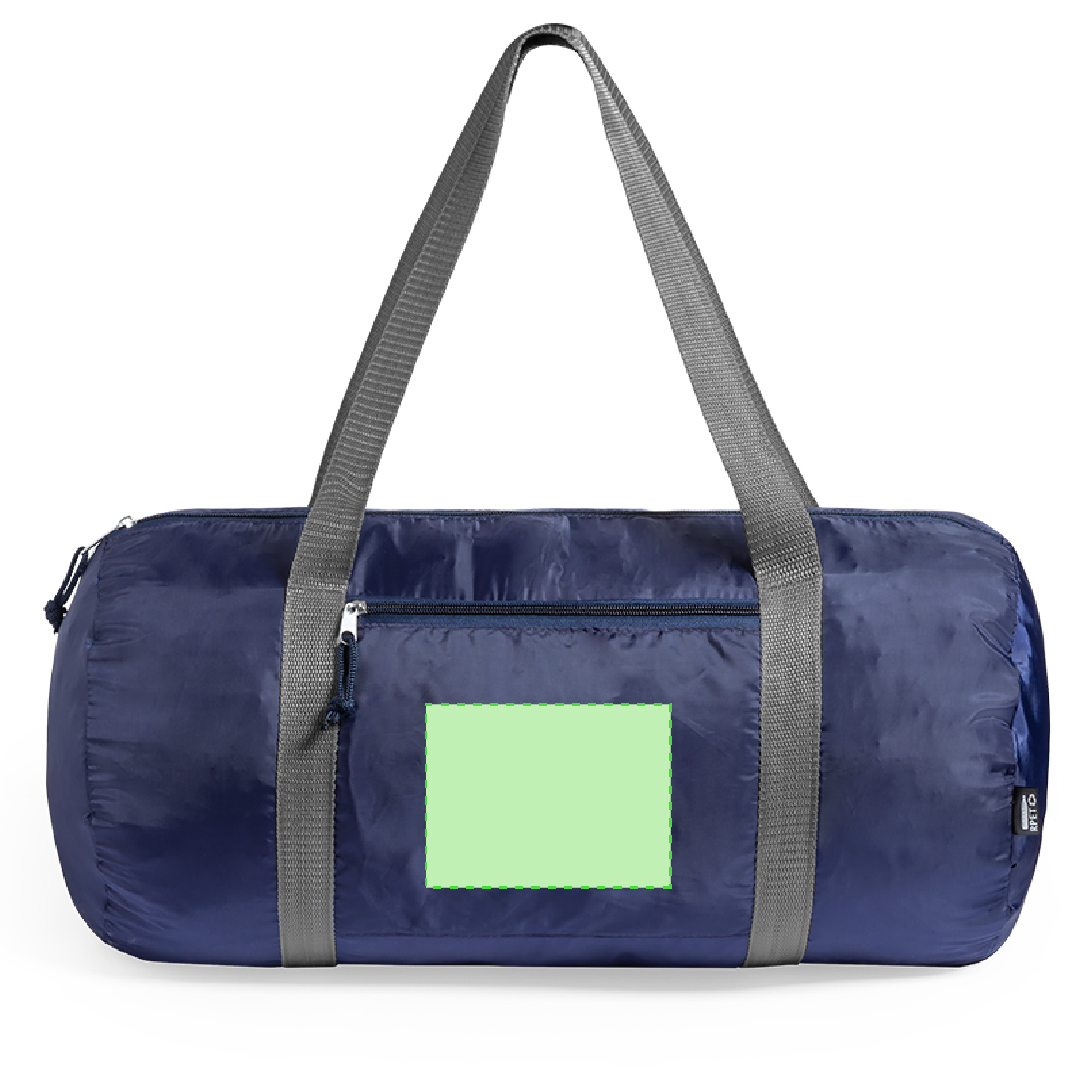 Zentriert auf der Tasche