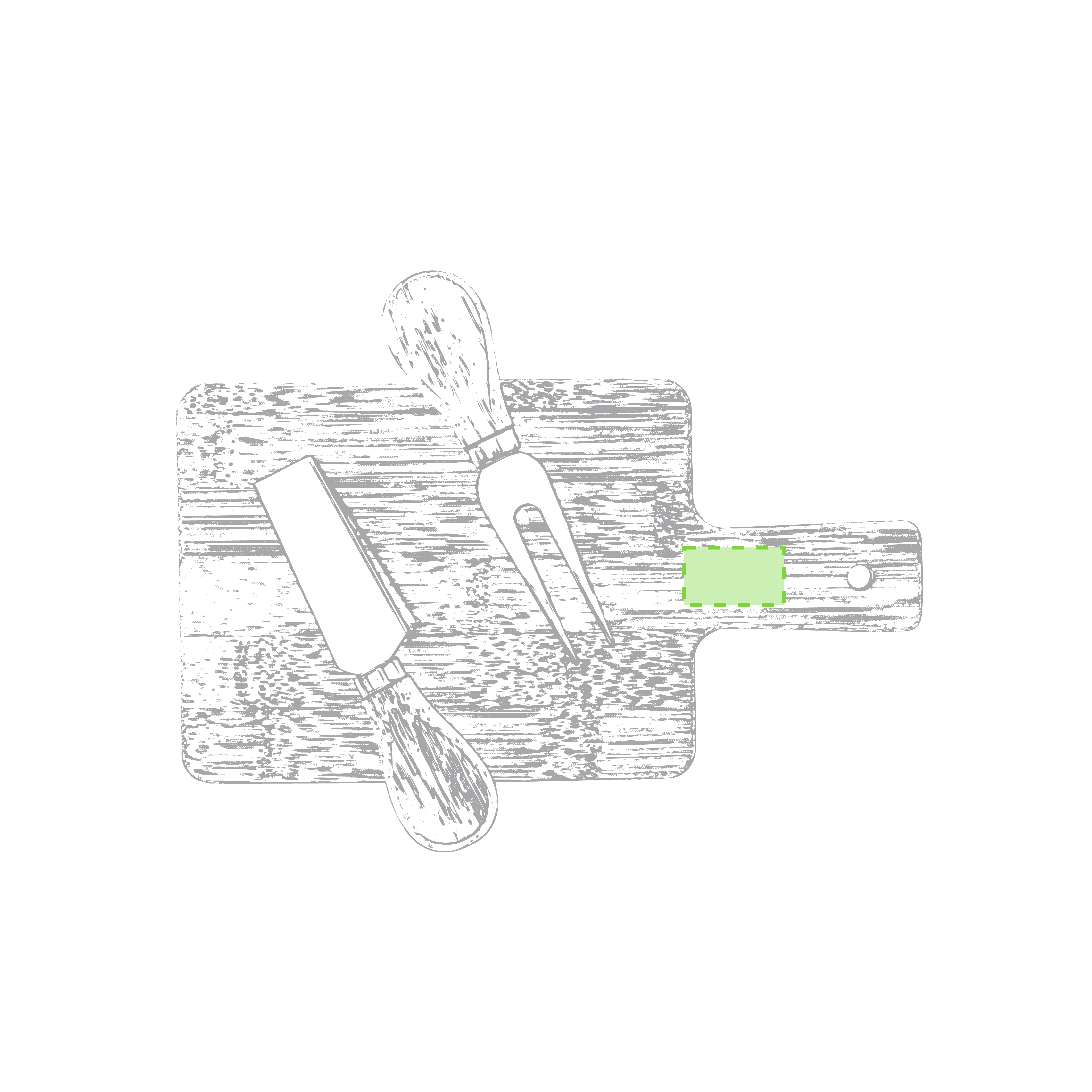 Utensil handle 1 side A