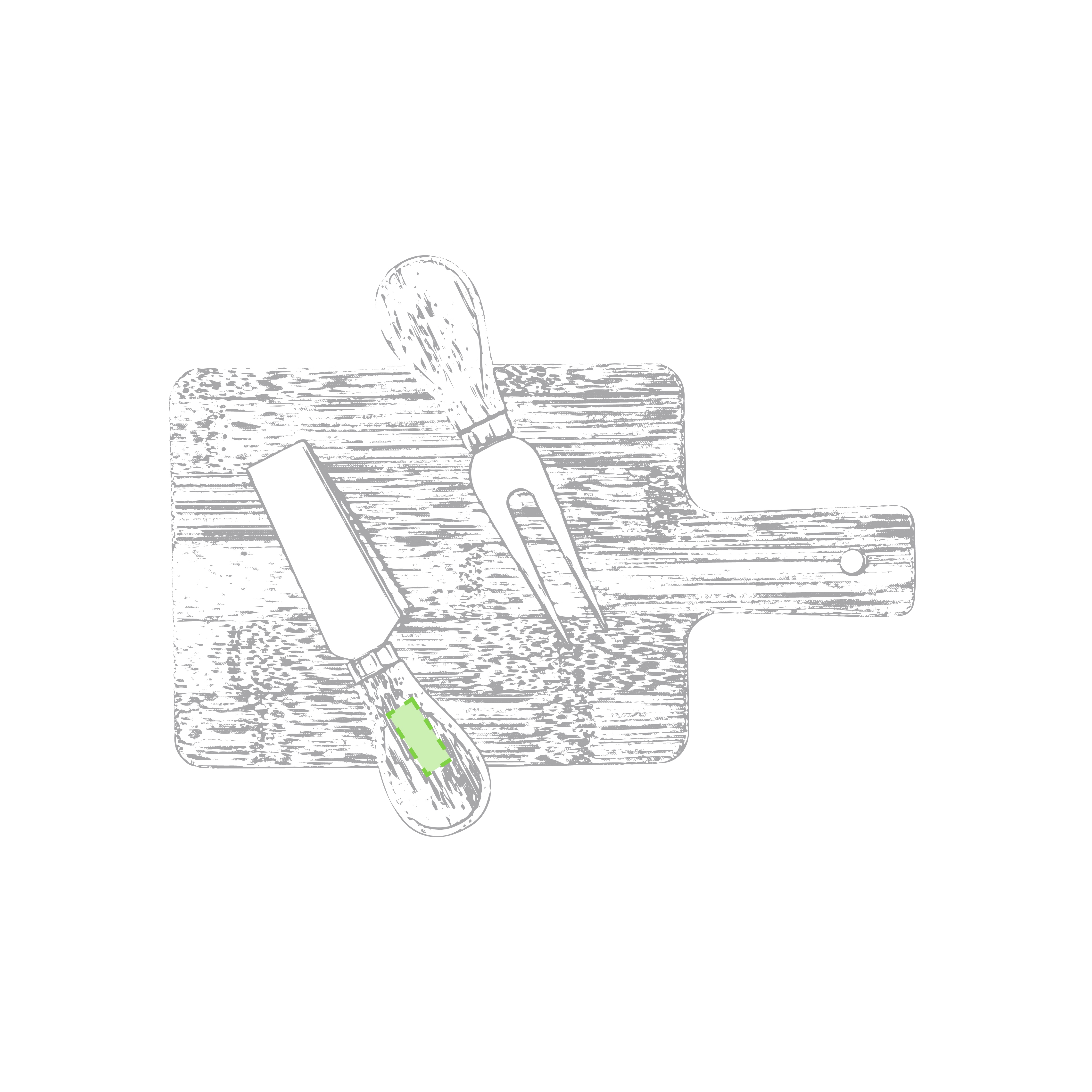 Utensil handle 2 side B