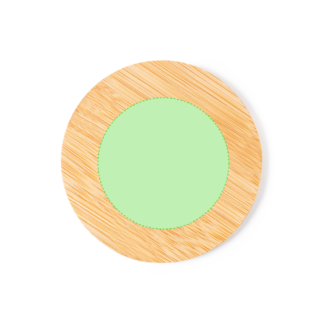 Centered on lid
