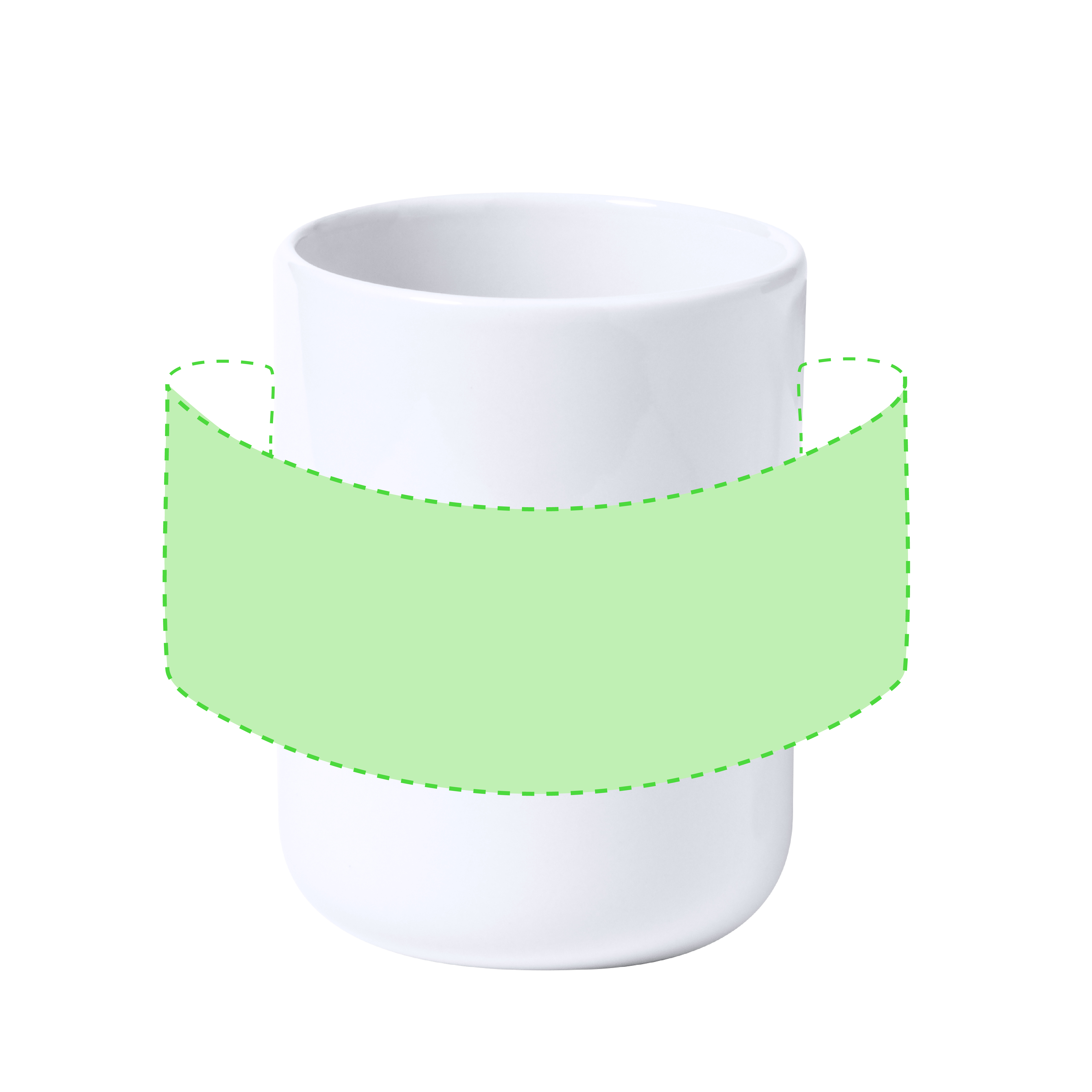 Around the cup