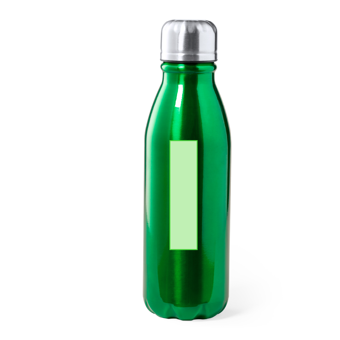 Zentrierte Seite der Flasche
