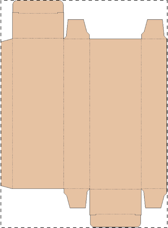 Custom kraft paperboard box