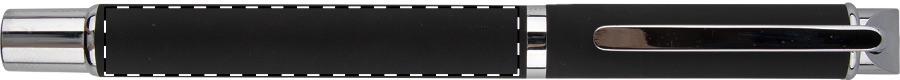 Roller pen barrel - in line with clip
