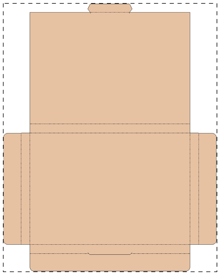 Custom kraft paperboard box