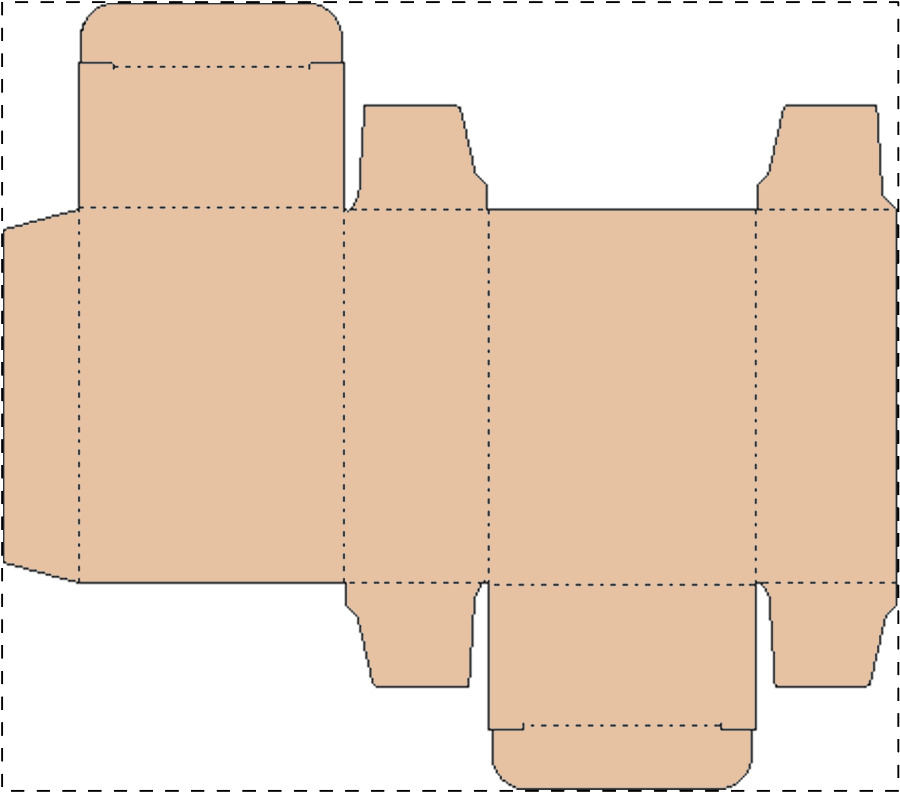 Custom kraft paperboard box