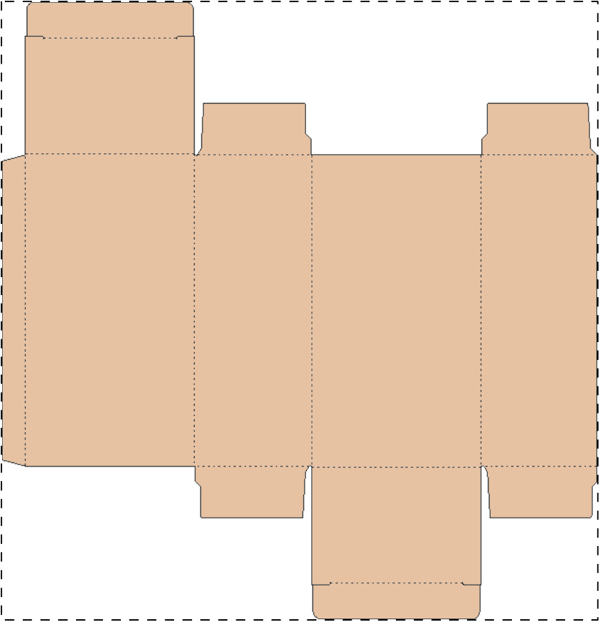 Custom kraft paperboard box