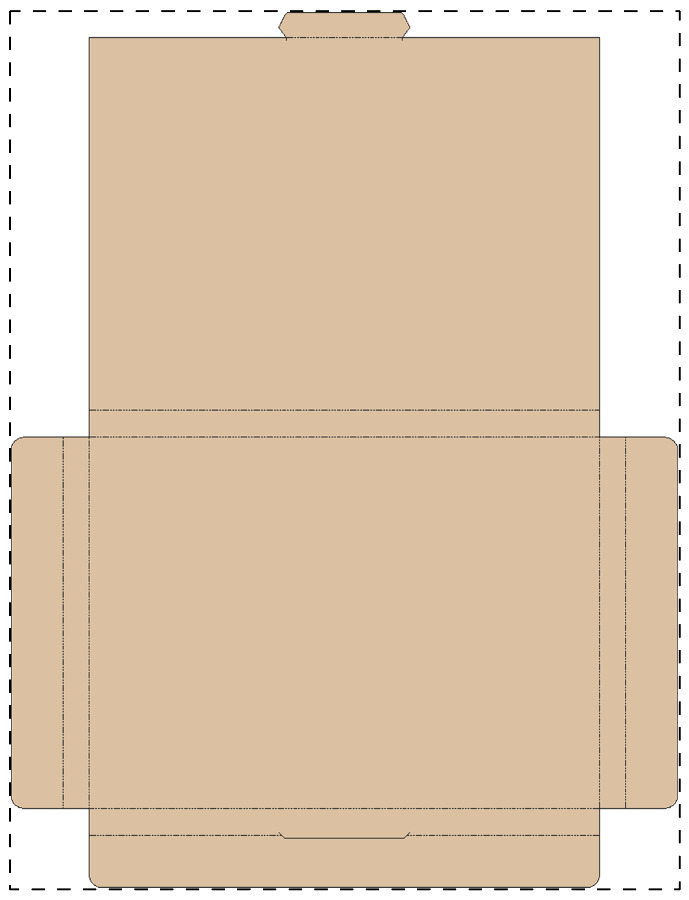 Custom kraft paperboard box