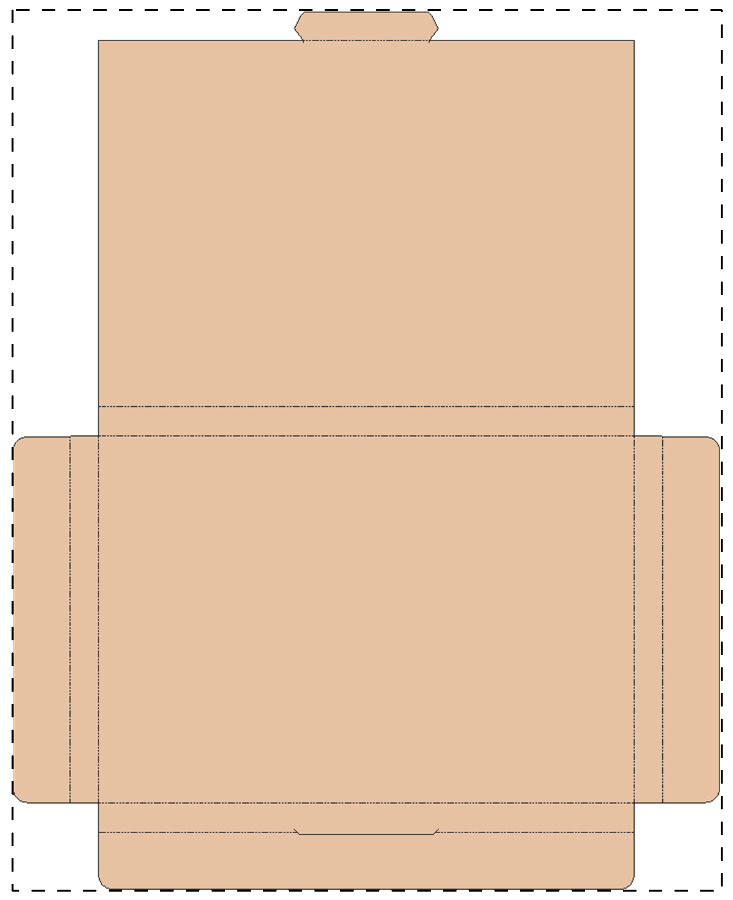 Custom kraft paperboard box