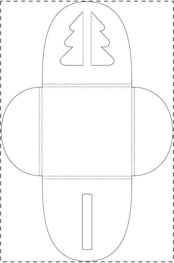 Individuell gestalteter Papierkarton