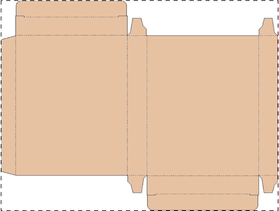 Custom kraft paperboard box