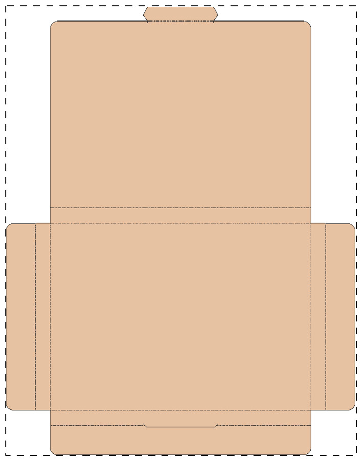 Custom kraft paperboard box