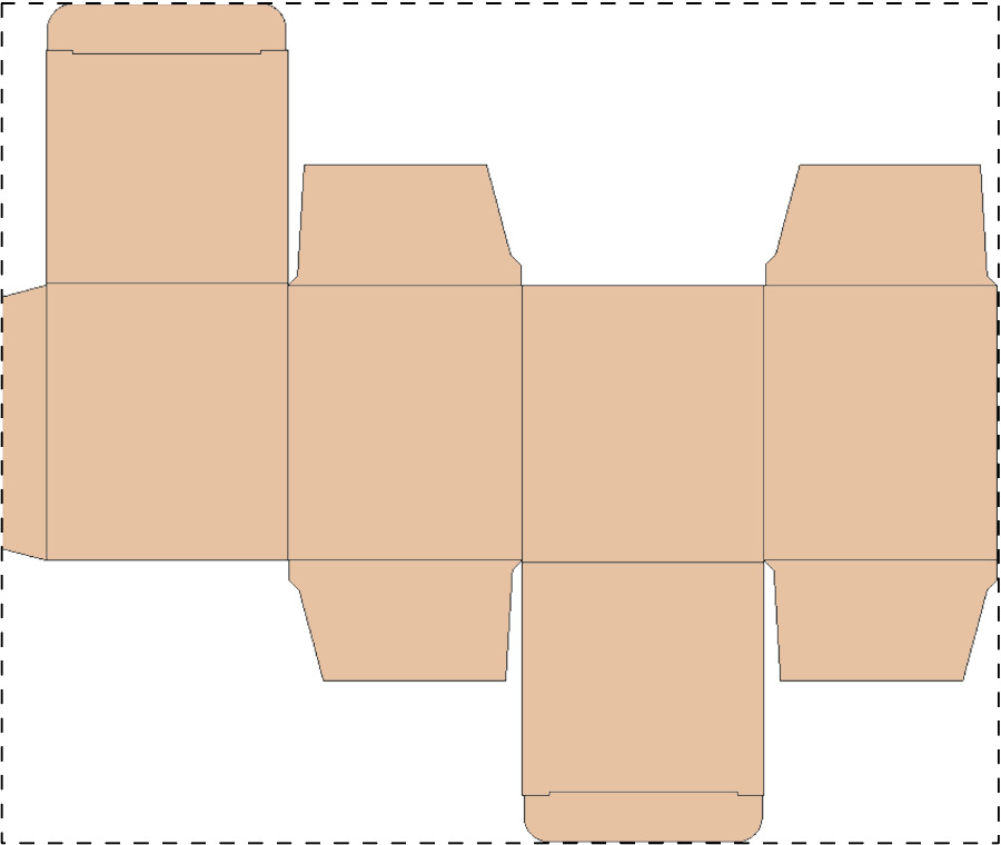 Custom kraft paperboard box