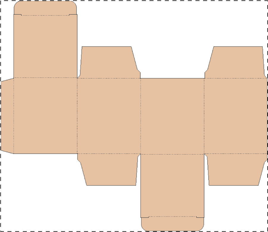 Custom kraft paperboard box