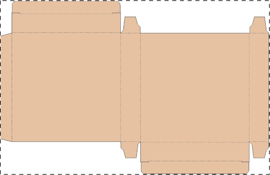 Custom kraft paperboard box
