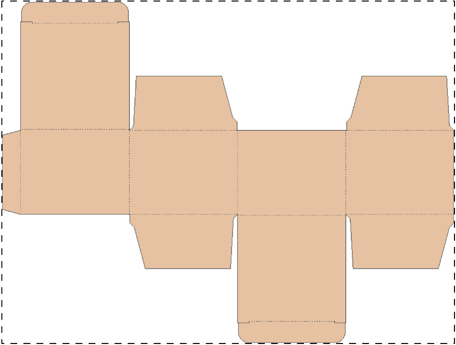 Custom kraft paperboard box