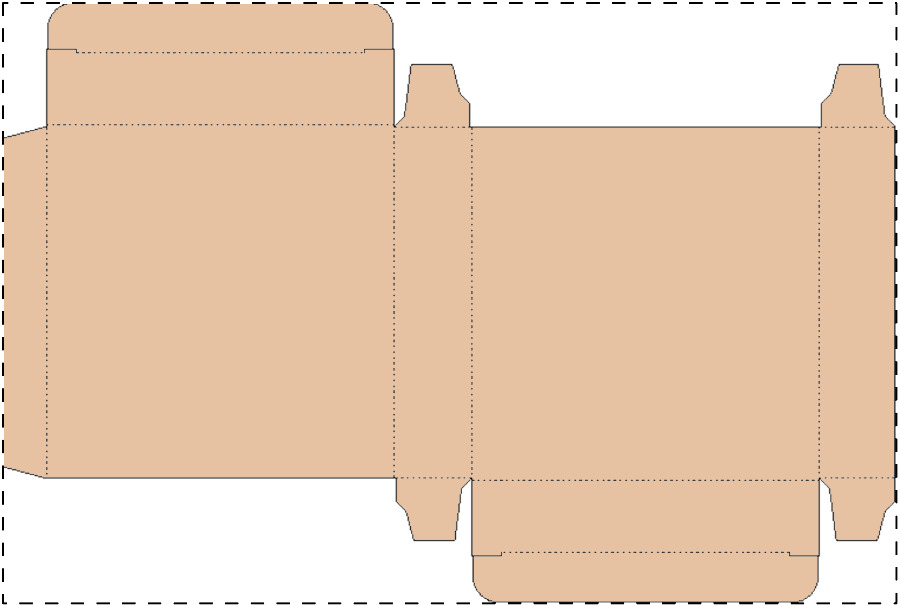 Custom kraft paperboard box