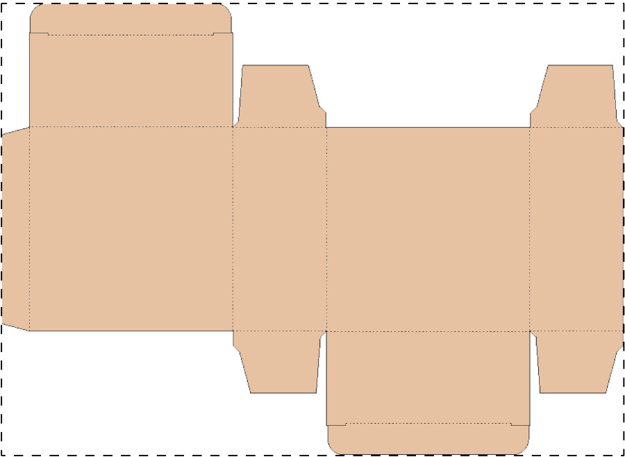 Custom kraft paperboard box
