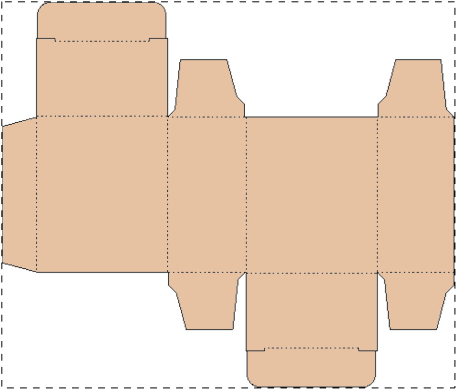 Custom kraft paperboard box