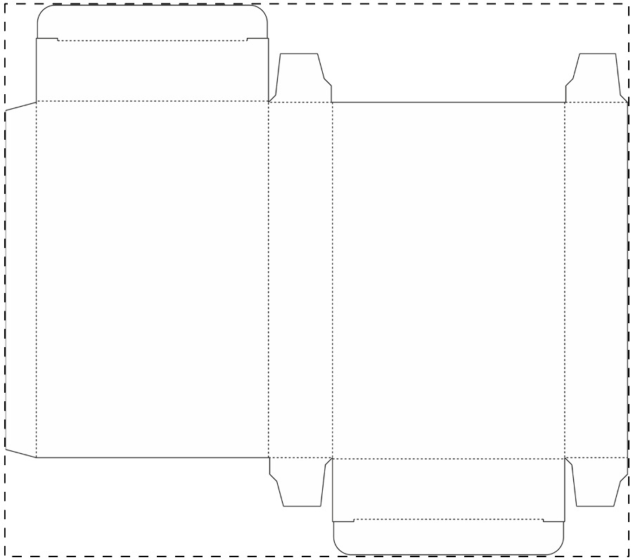 Individuell gestalteter Papierkarton