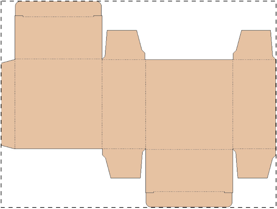 Custom kraft paperboard box