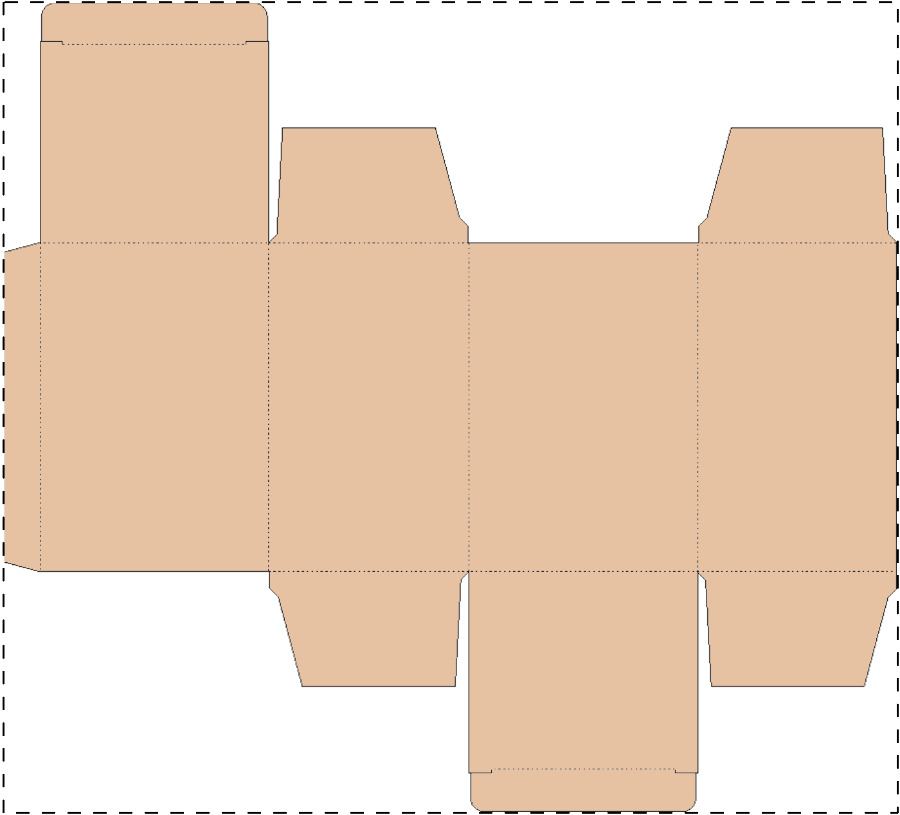 Custom kraft paperboard box