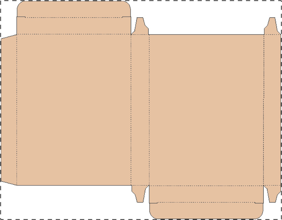 Custom kraft paperboard box