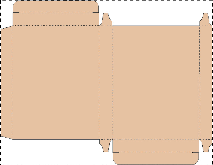 Custom kraft paperboard box