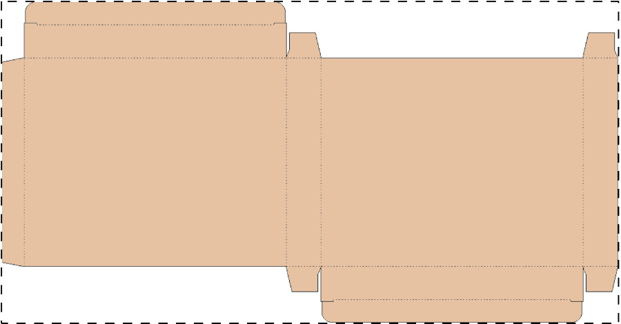 Custom kraft paperboard box